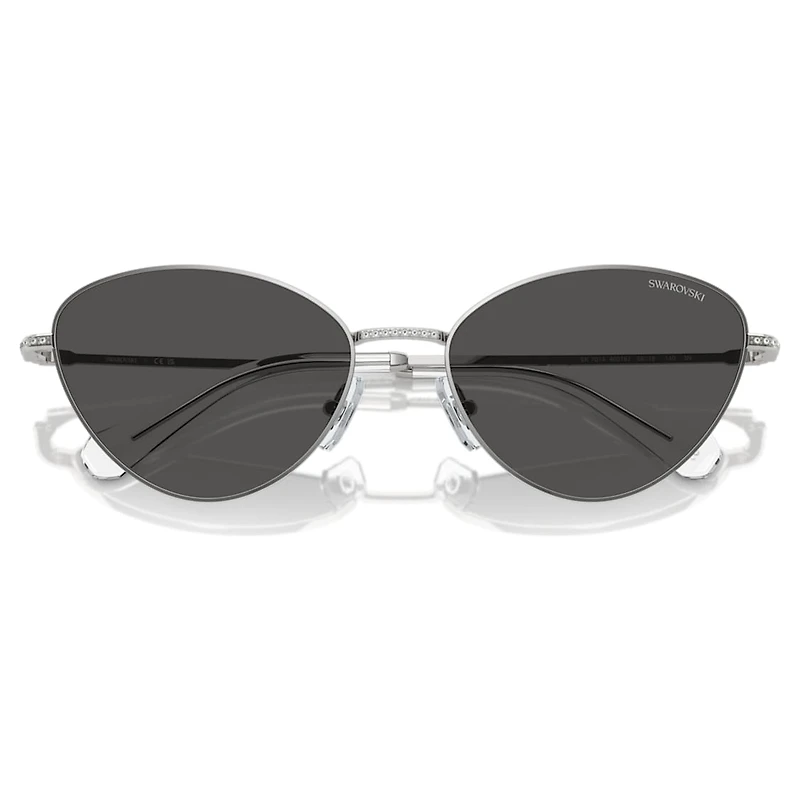 Sunglasses, Cat-Eye shape, SK7014, Black by SWAROVSKI