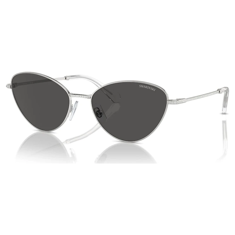 Sunglasses, Cat-Eye shape, SK7014, Black by SWAROVSKI