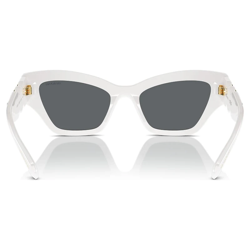 Sunglasses, Cat-Eye shape, White by SWAROVSKI