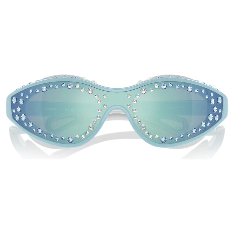 Sunglasses, Swimming shape, Blue by SWAROVSKI