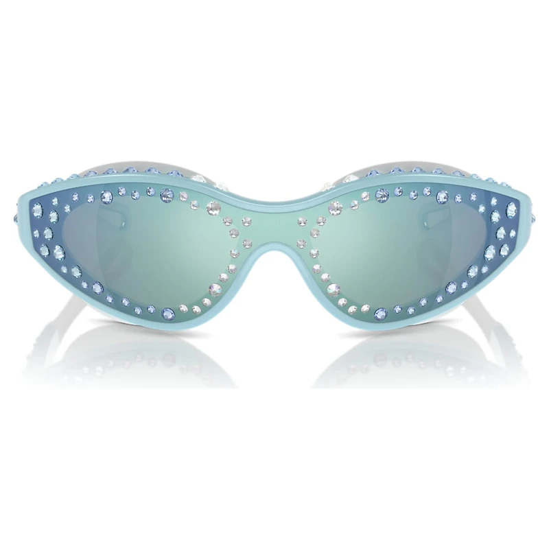 Sunglasses, Swimming shape, Blue by SWAROVSKI
