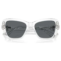 Sunglasses, Square shape, SK6018, White by SWAROVSKI