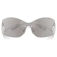Sunglasses, Mask, Swan, SK7020, Silver Tone by SWAROVSKI