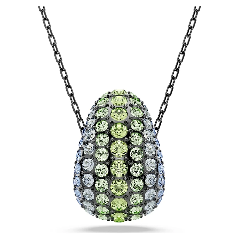 Sublima pendant, Round cut, Multicoloured, Ruthenium plated by SWAROVSKI