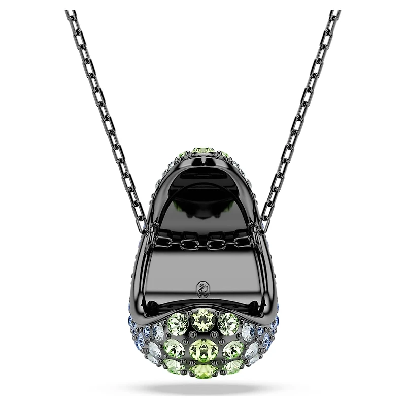 Sublima pendant, Round cut, Multicolored, Ruthenium plated by SWAROVSKI