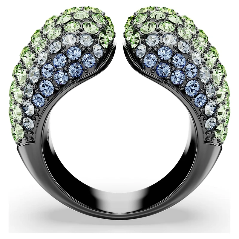 Sublima cocktail ring, Round cut, Multicoloured, Ruthenium plated by SWAROVSKI