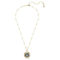 Symbolica pendant, Evil eye, Medium, Multicolored, Gold-tone plated by SWAROVSKI