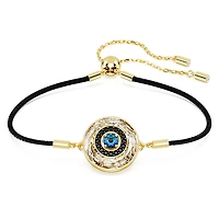 Symbolica bracelet, Evil eye, Multicolored, Gold-tone plated by SWAROVSKI