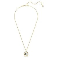 Symbolica pendant, Evil eye, Small, Multicoloured, Gold-tone plated by SWAROVSKI
