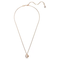 Dextera pendant, Round cut, White
