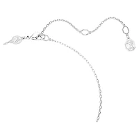 Constella pendant, Pavé, Round cut, White, Rhodium plated by SWAROVSKI