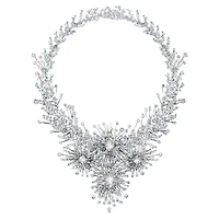 Galaxy necklace, Lab-grown diamonds 156.62 ct tw, Mixed shapes, 18K white gold by SWAROVSKI