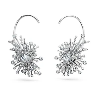 Galaxy earrings, Lab-grown diamonds 14.67 ct tw, Mixed shapes, 18K white gold by SWAROVSKI