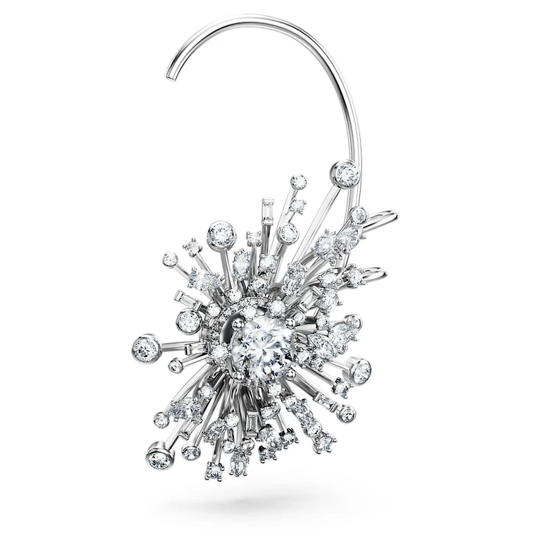 Galaxy earrings, Lab-grown diamonds 14.67 ct tw, Mixed shapes, 18K white gold by SWAROVSKI