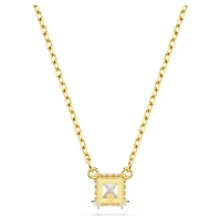 Stilla Attract pendant, Square cut, White
