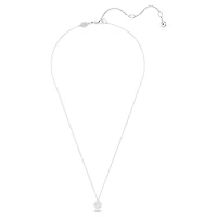 Dextera pendant, Round cut, Sphere, White, Rhodium plated by SWAROVSKI