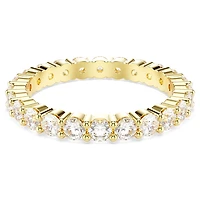 Stilla ring, Set (2), Round cut, White, Gold-tone plated by SWAROVSKI