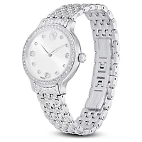 Imber watch, Swiss Made, Metal bracelet, Silver Tone, Stainless steel by SWAROVSKI