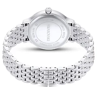 Imber watch, Swiss Made, Metal bracelet, Silver tone, Stainless Steel by SWAROVSKI