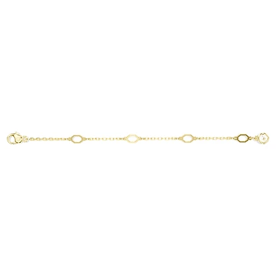Imber extender, White, Gold-tone plated by SWAROVSKI
