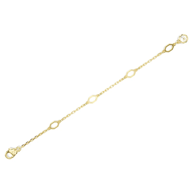 Imber extender, White, Gold-tone plated by SWAROVSKI