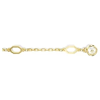 Imber extender, White, Gold-tone plated by SWAROVSKI