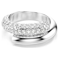 Dextera ring, White, Rhodium plated by SWAROVSKI