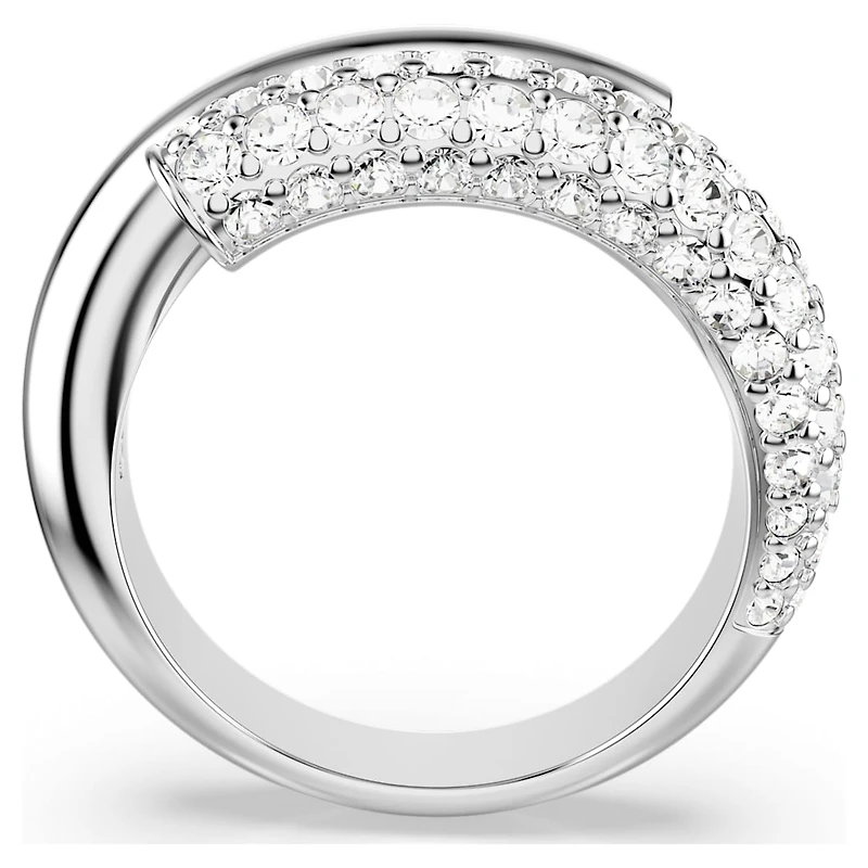 Dextera ring, White, Rhodium plated by SWAROVSKI