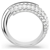 Dextera ring, White, Rhodium plated by SWAROVSKI