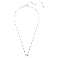 Imber pendant, Round cut, White, Rhodium plated by SWAROVSKI