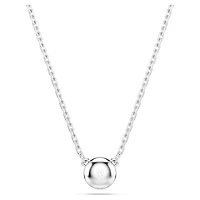 Imber pendant, Round cut, White, Rhodium plated by SWAROVSKI