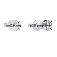 Eternity solitaire stud earrings, Lab-grown diamonds ct tw, Round shape