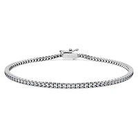 Eternity Tennis bracelet, Lab-grown diamonds ct tw, Round shape