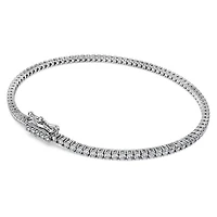 Eternity Tennis bracelet, Lab-grown diamonds ct tw, Round shape