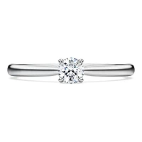 Eternity solitaire ring, Lab-grown diamonds 0.25 ct tw, Round shape, Sterling silver by SWAROVSKI