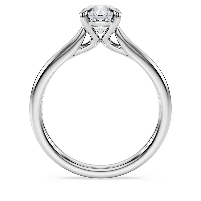 Eternity solitaire ring, Lab-grown diamonds 1 ct tw, Round shape, 14K white gold by SWAROVSKI