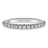 Eternity band ring, Lab-grown diamonds ct tw, Round shape
