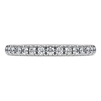 Eternity band ring, Lab-grown diamonds ct tw, Round shape