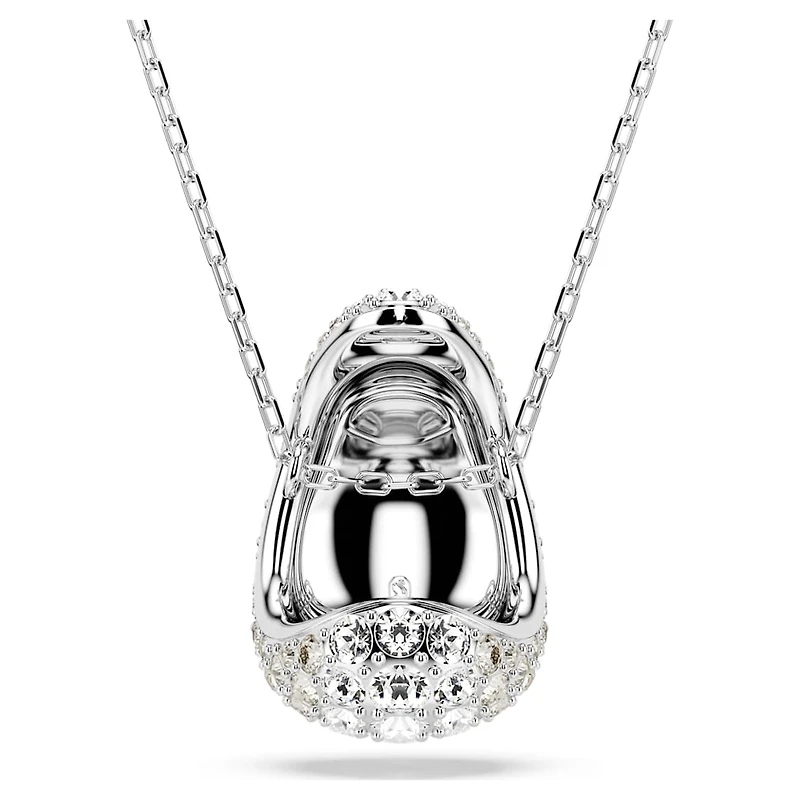 Sublima pendant, Round cut, White, Rhodium plated by SWAROVSKI