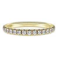 Eternity band ring, Lab-grown diamonds ct tw, Round shape