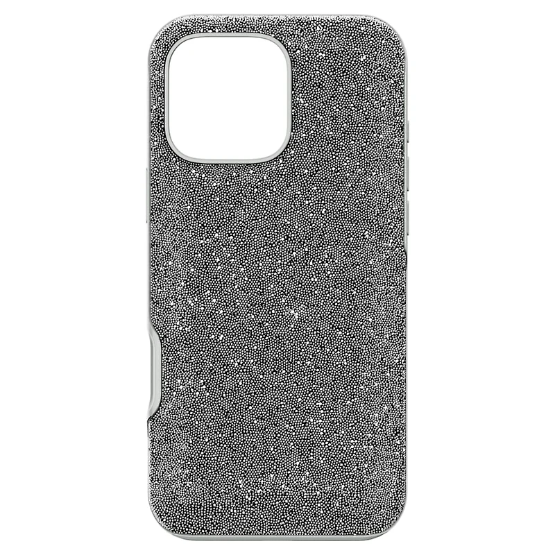 High smartphone case, iPhone® 16 Pro Max, Silver Tone by SWAROVSKI