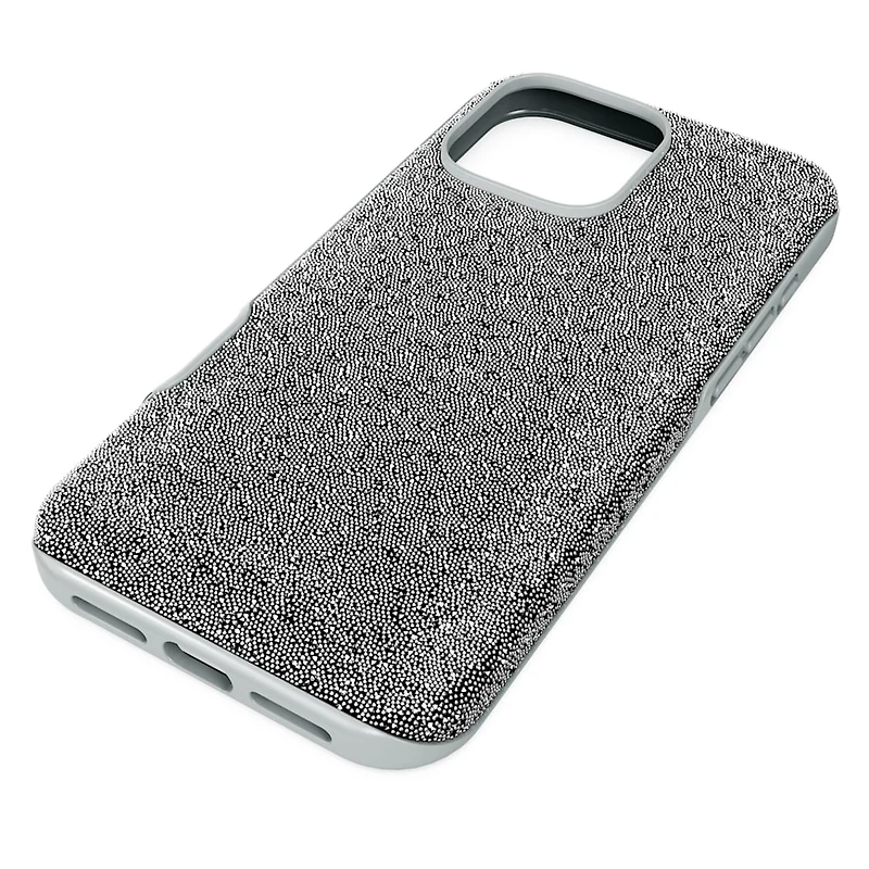 High smartphone case, iPhone® 16 Pro Max, Silver Tone by SWAROVSKI