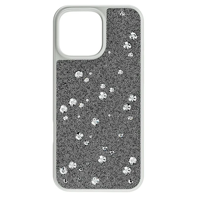 High smartphone case, Scattered design, iPhone® 16 Pro Max, Silver tone by SWAROVSKI