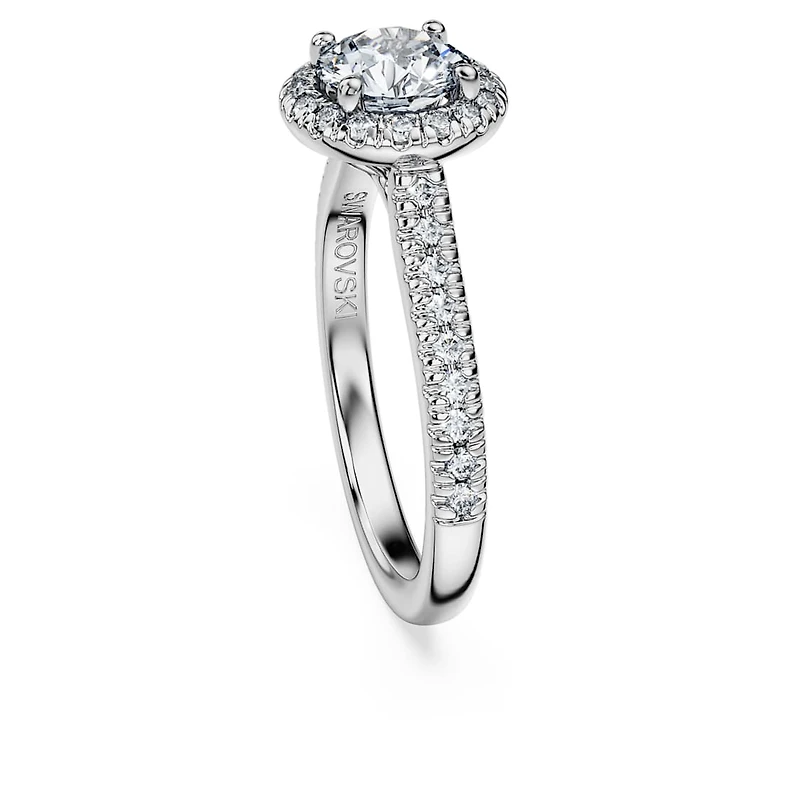 Eternity halo solitaire ring, Lab-grown diamonds ct tw, Round shape