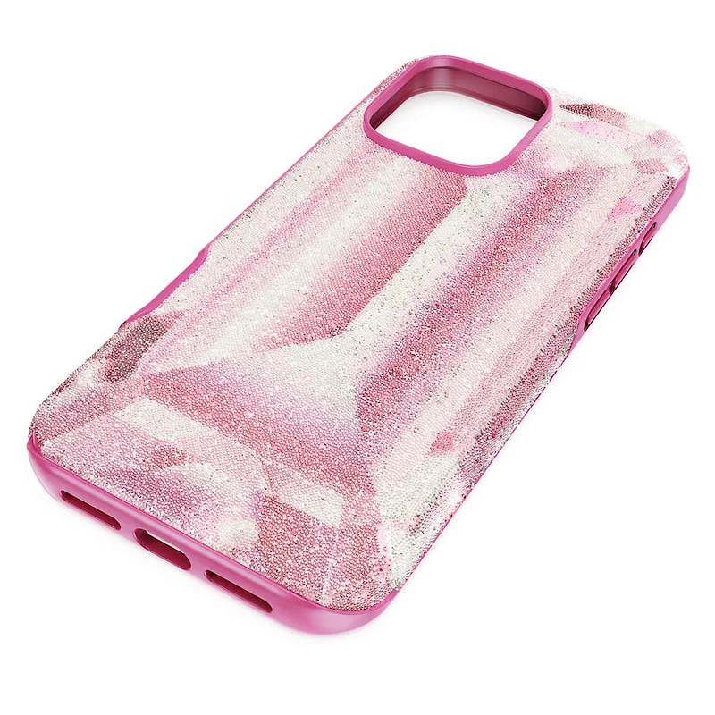 High smartphone case, Crystal print motif, iPhone® 16 Pro Max, Pink by SWAROVSKI