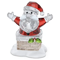 Holiday Cheers Santa Claus and Chimney by SWAROVSKI
