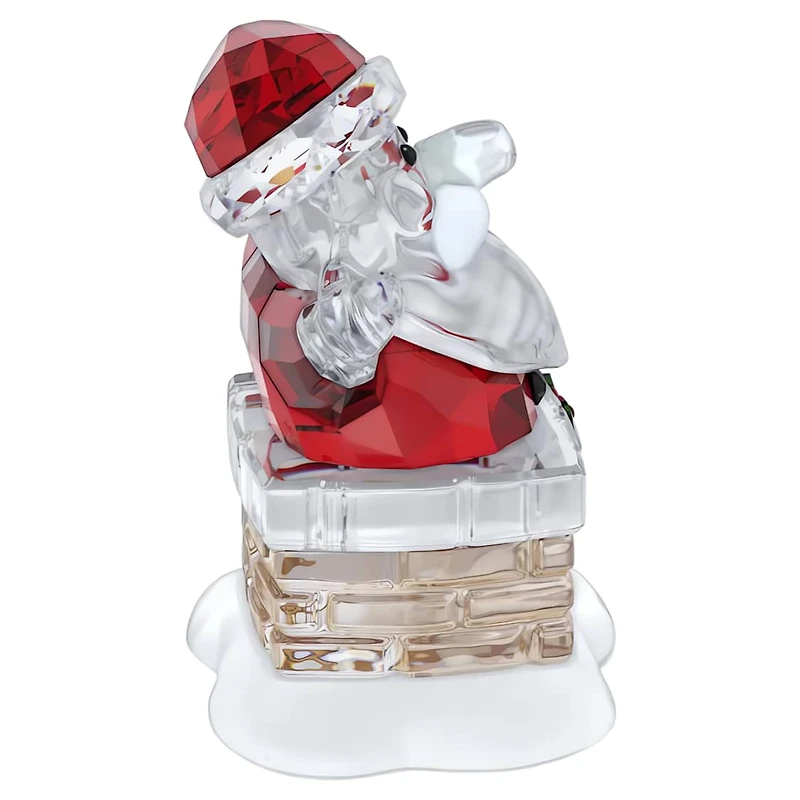 Holiday Cheers Santa Claus and Chimney by SWAROVSKI