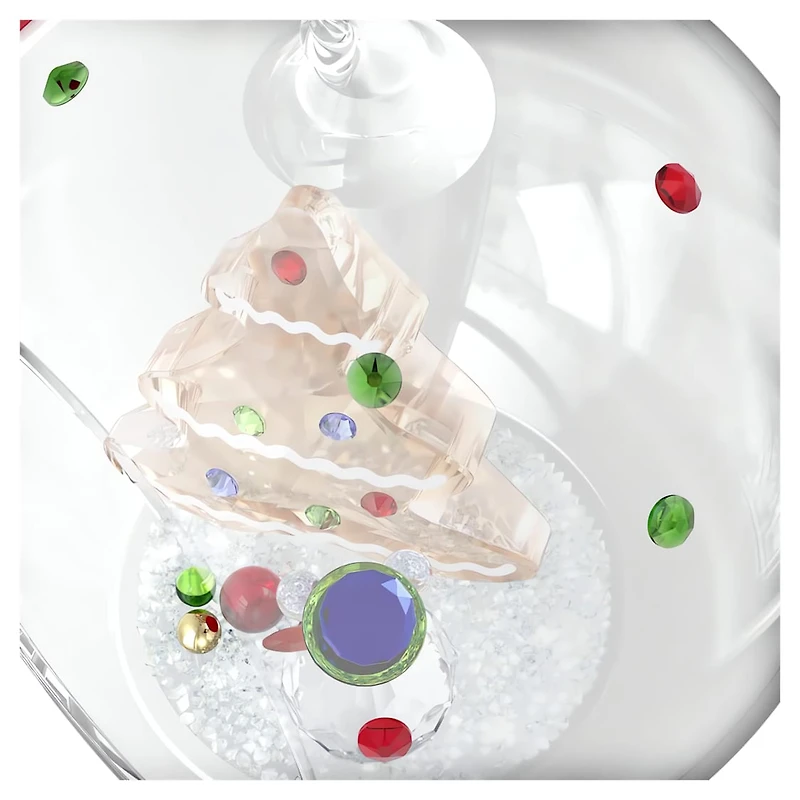 Holiday Cheers Tree and Snowman Ball Ornament by SWAROVSKI