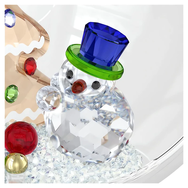 Holiday Cheers Tree and Snowman Ball Ornament by SWAROVSKI
