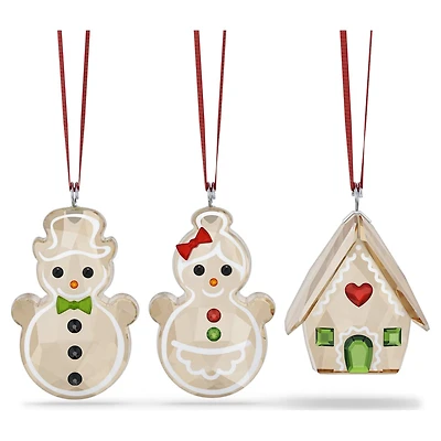 Holiday Cheers Gingerbread Ornament Set by SWAROVSKI